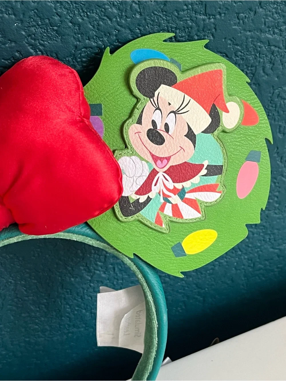 Disney Loungefly Mickey & Minnie Mouse Christmas Ears Headband Souvenir